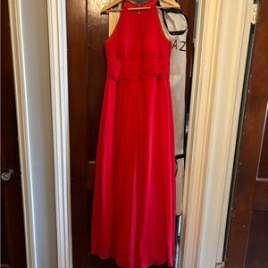 Azazie Vibrant Red Maxi Dress